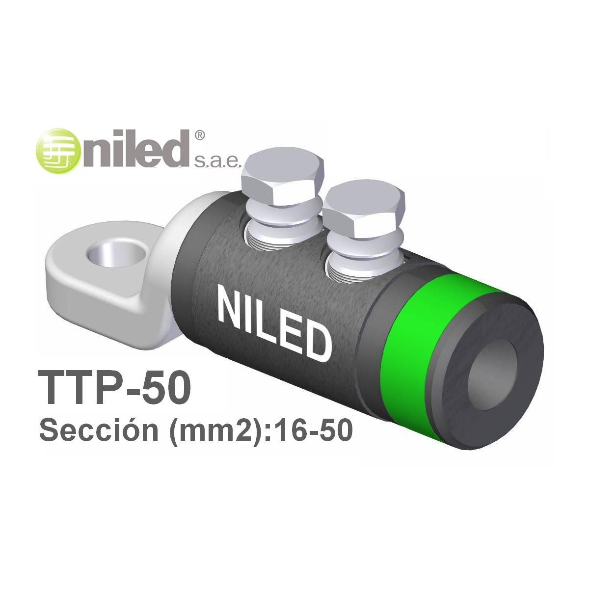 Terminal TTP50 bimetalico redes subterraneas B.T. 16-50mm2 Niled
