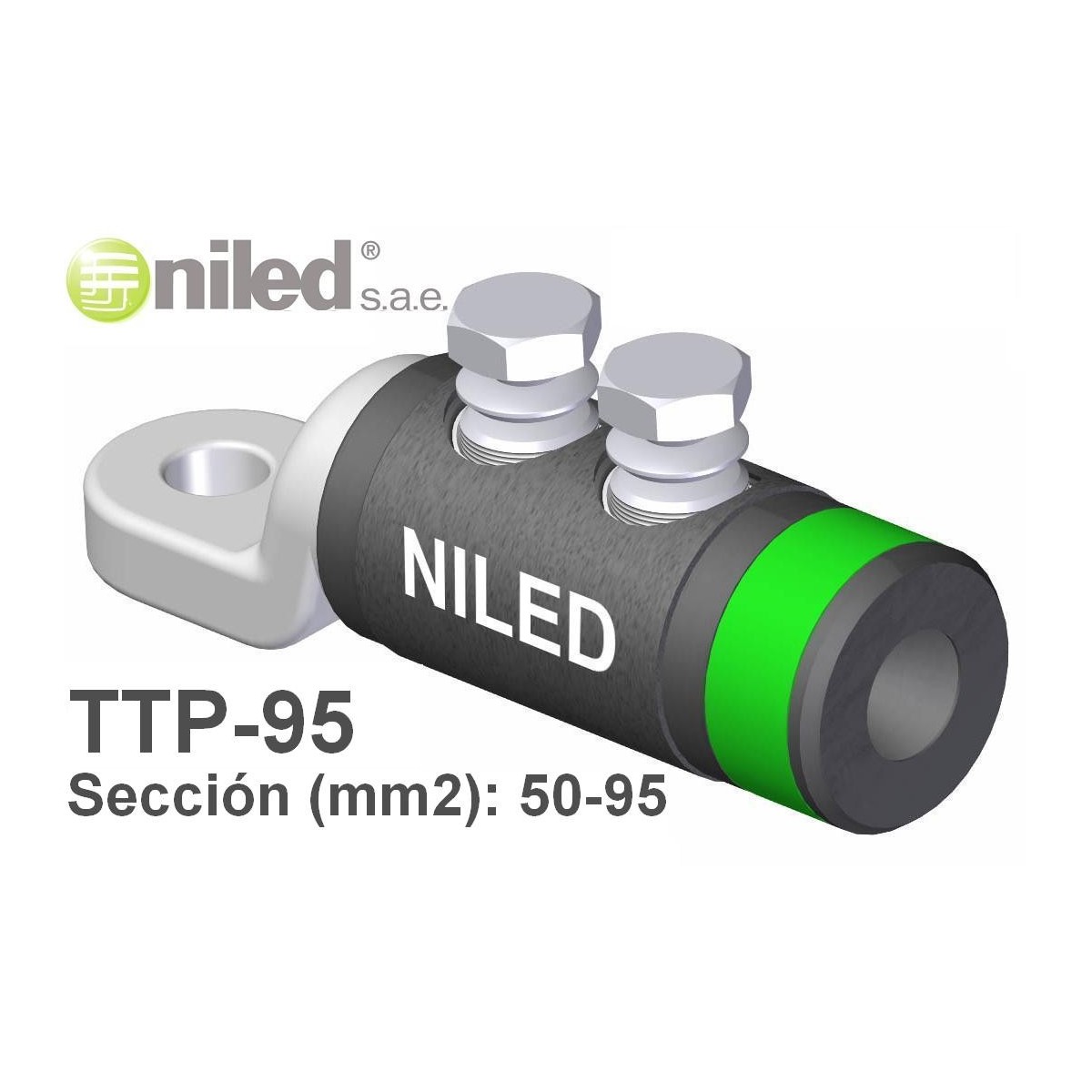 Terminal TTP50 bimetalico redes subterraneas B.T. 16-50mm2 Niled