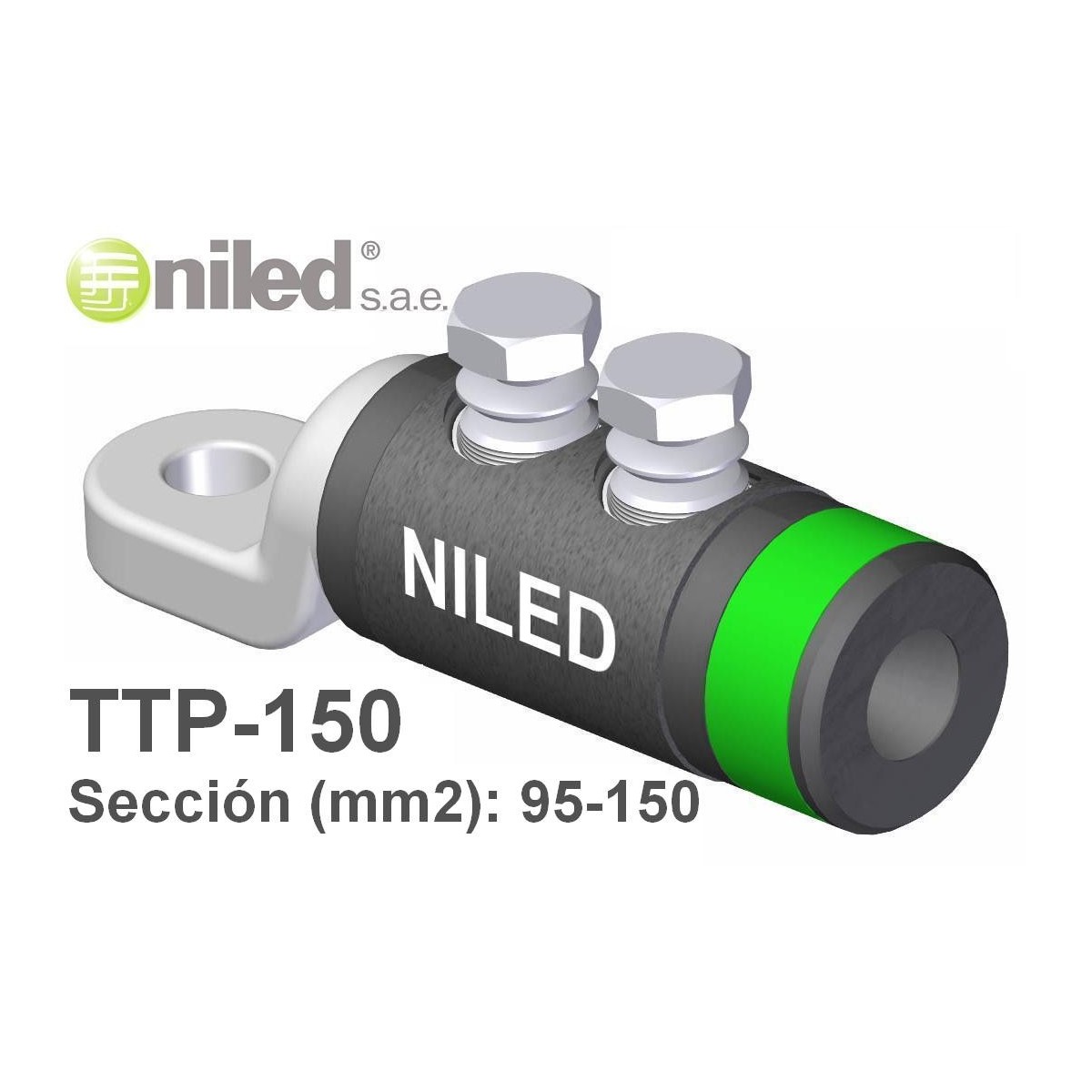 Terminal TTP-150 bimetalico redes subterraneas BT 95-150mm2 Niled