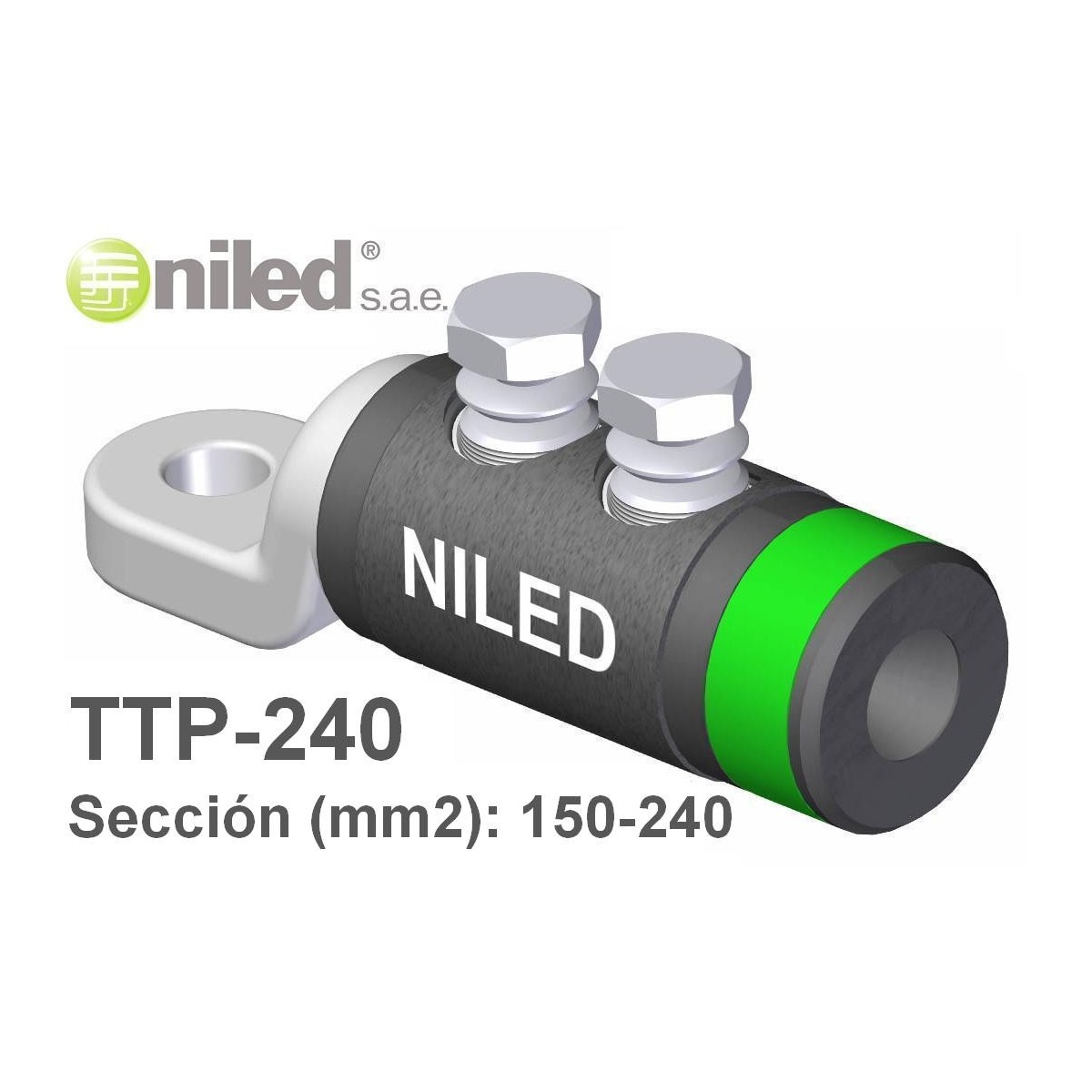 Terminal TTP-240 bimetalico redes subterraneas BT 150-240mm2 Niled
