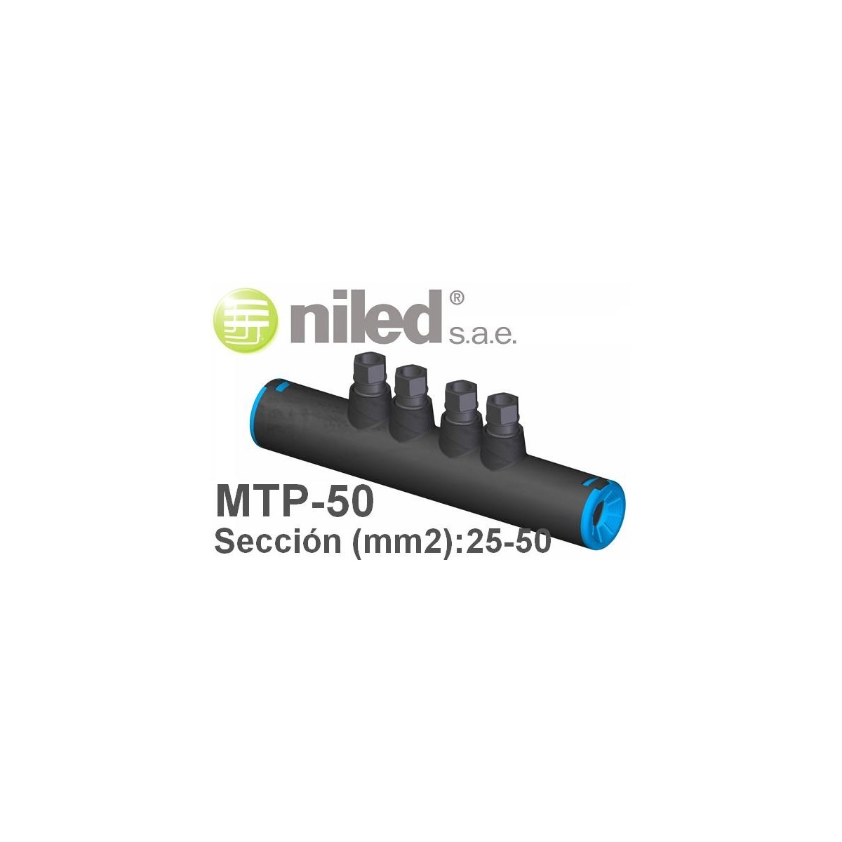 Manguito MTP-50 bimetalico redes subterraneas BT 25-50mm2 Niled