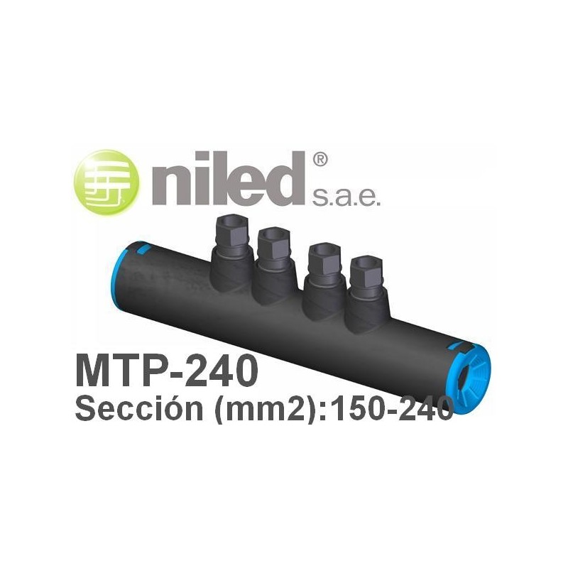 Manguito MTP-240 bimetalico redes subterraneas BT 150-240mm2 Niled