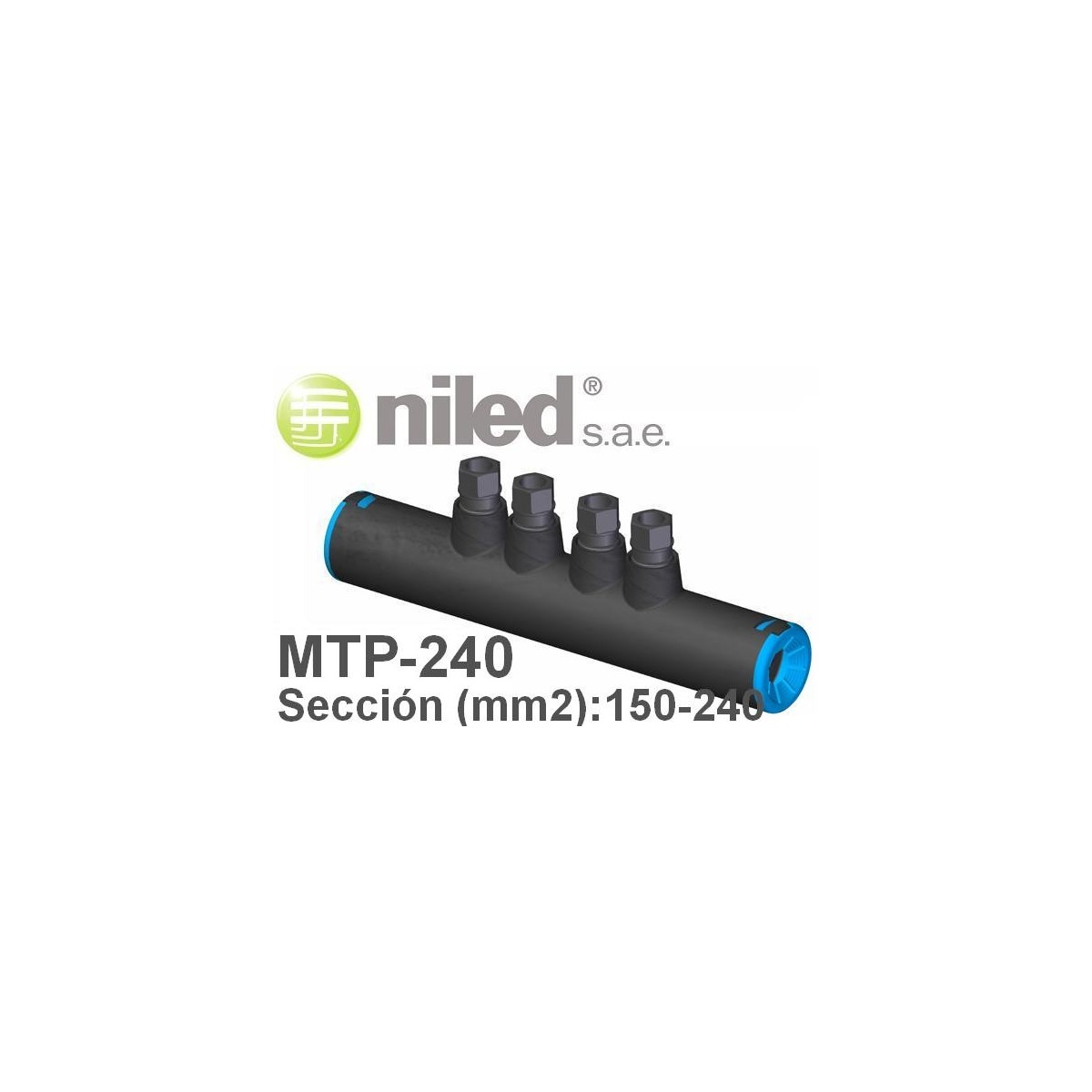 Manguito MTP-240 bimetalico redes subterraneas BT 150-240mm2 Niled