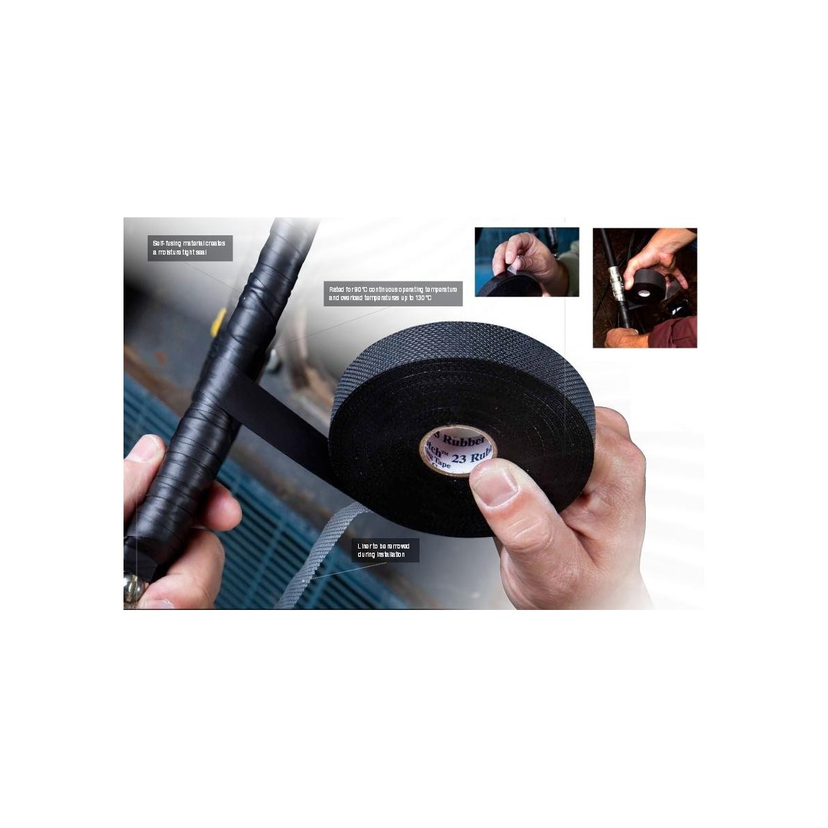 Cinta electrica autosoldable 19 mm x 9.15 m 3M SCOTH 23
