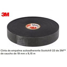 Cinta electrica autosoldable 19 mm x 9.15 m 3M SCOTH 23