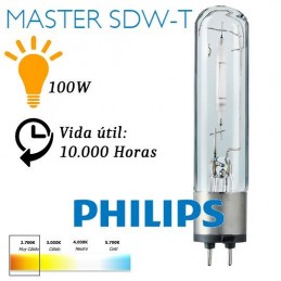 Bombilla Sodio Blanco Satina 100W/825 Master SDW-T PG12-1 Philips 73404415