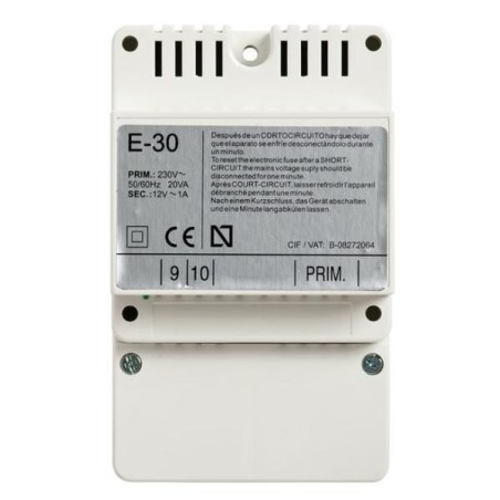 Alimentador DIN4 230-12Vac 1A E30 Tegui 375004 