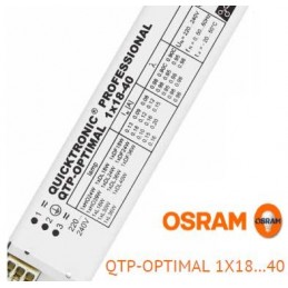 Balasto fluorescente 1x18-40w QTP-Optimal electronico Osram Quicktronic Professional