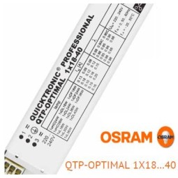 Balasto fluorescente 1x18-40w QTP-Optimal electronico Osram Quicktronic Professional