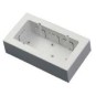 Caja universal de superficie para 2 mecanismos