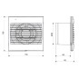 Extractor baño S&P Decor100C Compuerta antirretorno