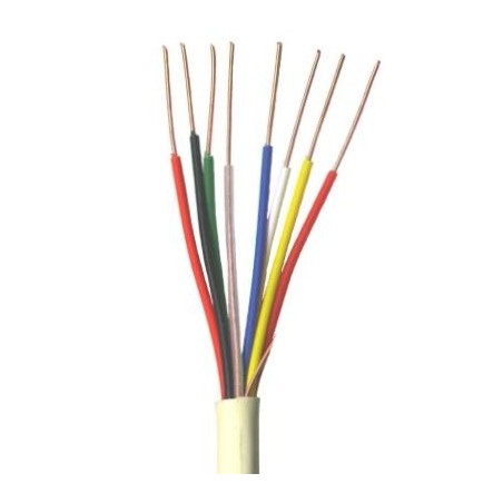 Manguera telefonillo 8x0.22mm2 blanca Al corte