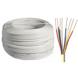 Manguera telefonillo 8x0.22mm2 blanca Rollo 100 Metros