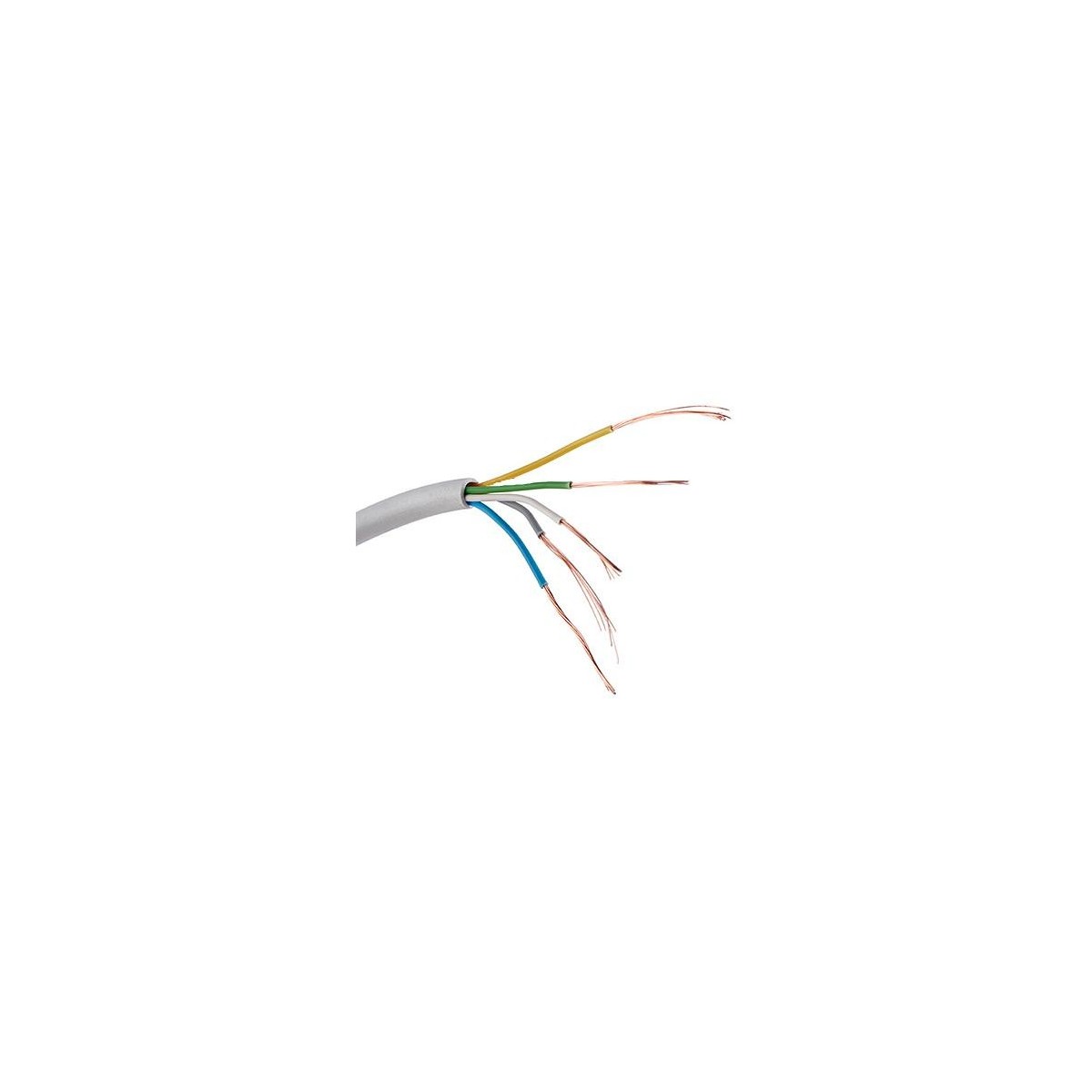 Manguera telefonillo 5x0.22mm2 blanca Al corte