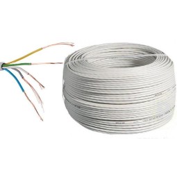 Manguera telefonillo 5x0.22mm2 blanca Rollo 100 Metros