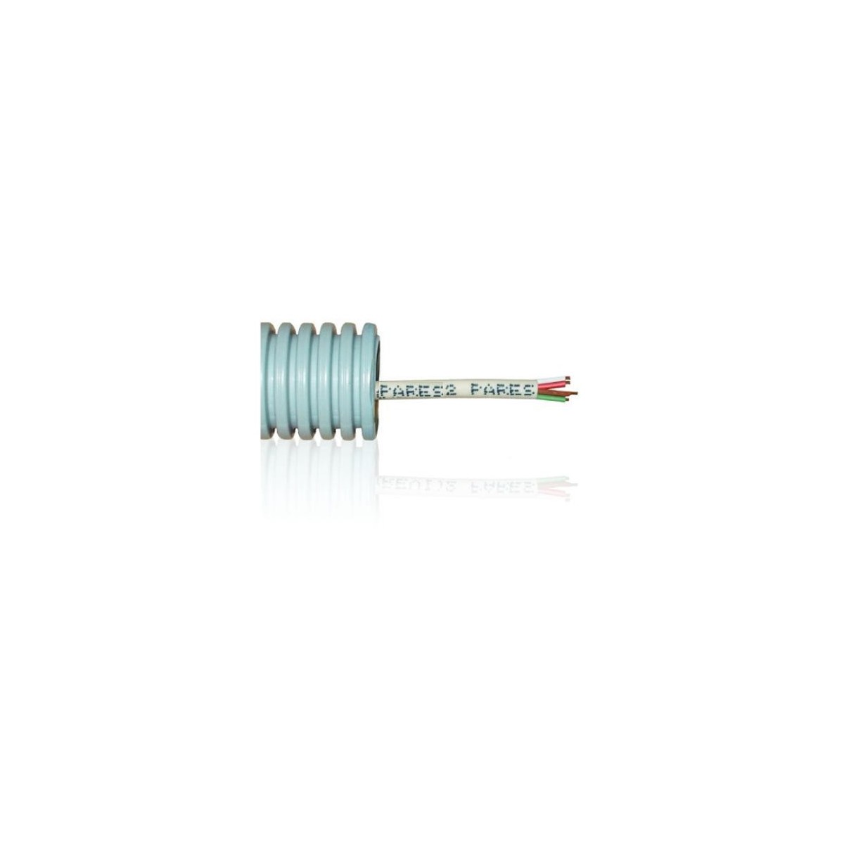 Tubo precableado 20mm + Cable de telefono 2 pares 2x2x0.51mm2 Rollo 50 Mts