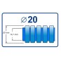 Tubo precableado 20mm + Cable flexible 750v 2x1.5mm2 a+m H07V-K Rollo 50 Mts