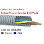 Tubo precableado 20mm + Cable flexible 750v 2x1.5mm2 a+m H07V-K Rollo 50 Mts