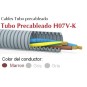 Tubo precableado 20mm + Cable flexible 750v 3x1.5mm2 g+g+m H07V-K Rollo 50 Mts
