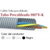 Tubo precableado 20mm + Cable flexible 750v 3x1.5mm2 g+g+n H07V-K Rollo 50 Mts