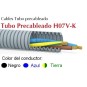 Tubo precableado 25mm + Cable flexible 750v 3x4mm2 a+n+t H07V-K Rollo 50 Mts