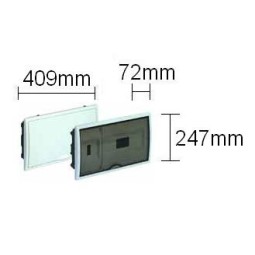 Caja automaticos empotrar ICP+12 elementos puerta opaca Solera 8680