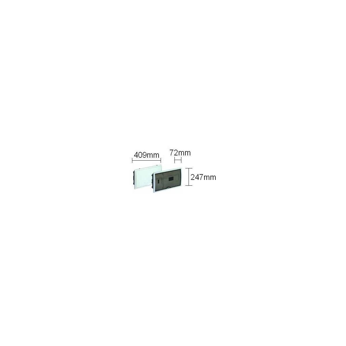 Caja automaticos empotrar ICP+12 elementos puerta opaca Solera 8680