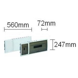 Caja automaticos empotrar ICP+18 elementos puerta opaca Solera 8880