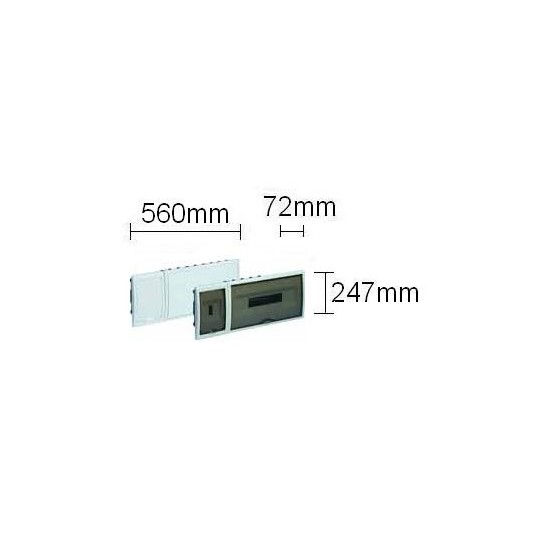 Caja automaticos empotrar ICP+18 elementos puerta opaca Solera 8880