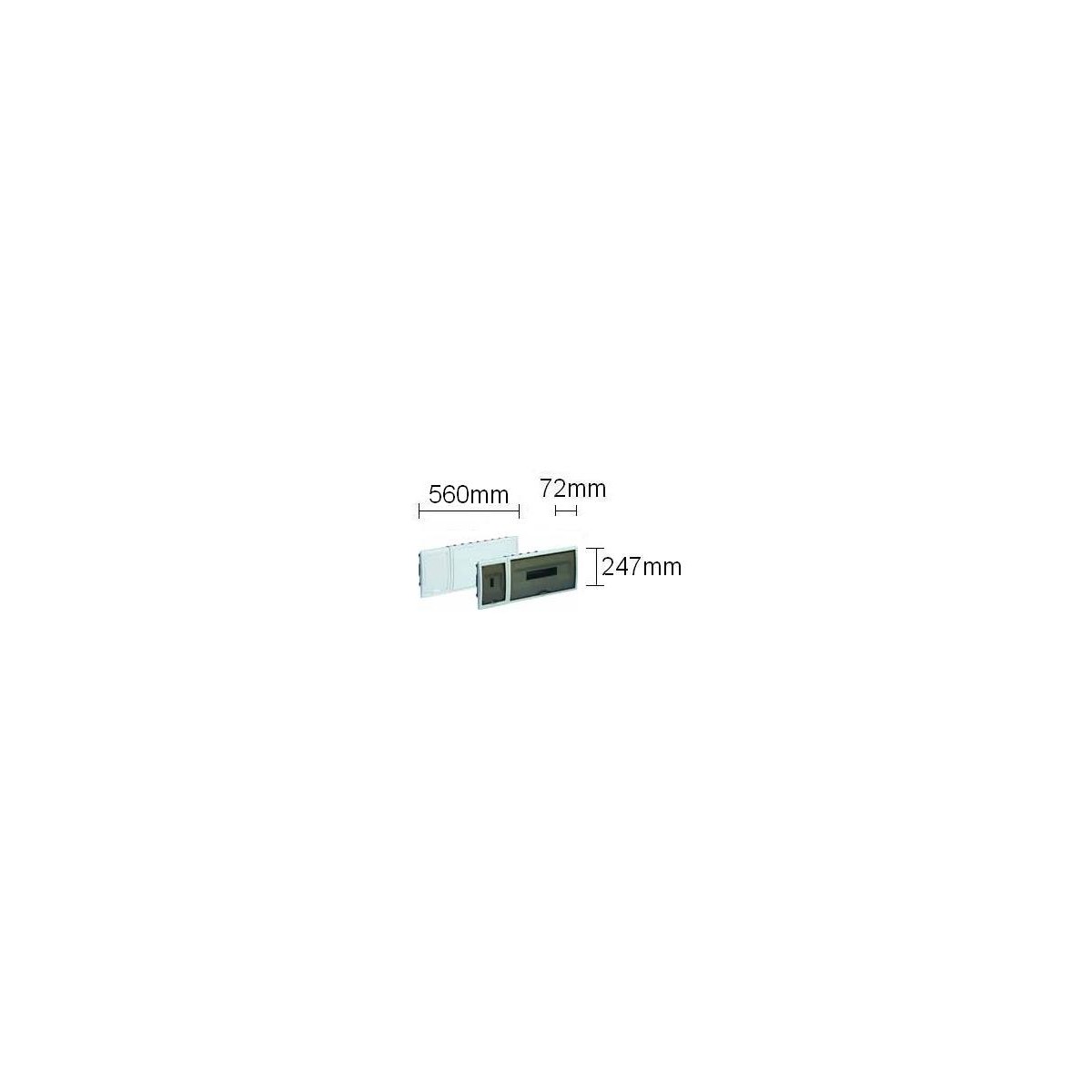 Caja automaticos empotrar ICP+18 elementos puerta opaca Solera 8880