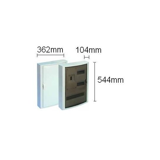 Caja automaticos superficie ICP+30 elementos puerta opaca Solera 5431