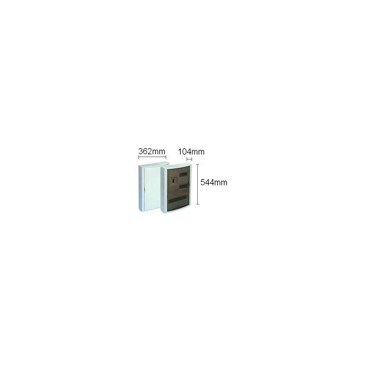 Caja automaticos superficie ICP+30 elementos puerta opaca Solera 5431