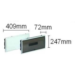 Caja automaticos empotrar 18 elementos puerta opaca Solera 8685