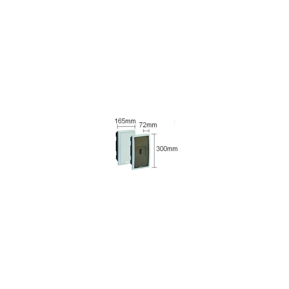 Caja ICP empotrar 4 elementos precintable puerta plena Solera