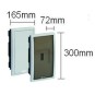 Caja ICP empotrar 4 elementos precintable puerta plena Solera