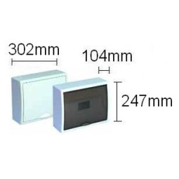 Caja automaticos superficie 12 elementos puerta opaca Solera 8703