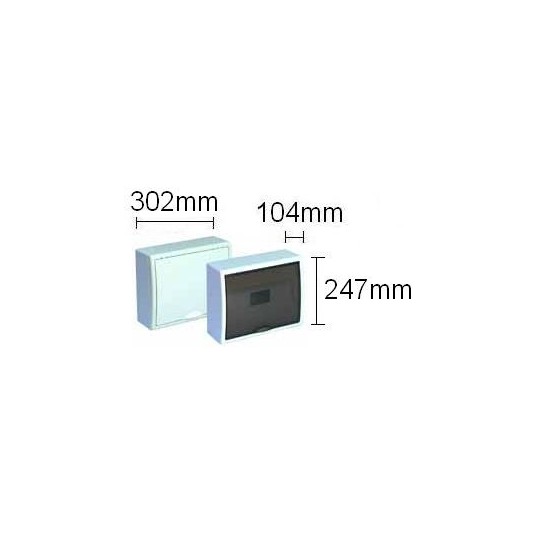 Caja automaticos superficie 12 elementos puerta opaca Solera 8703