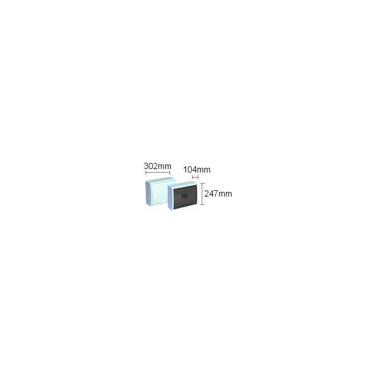 Caja automaticos superficie 12 elementos puerta opaca Solera 8703