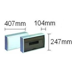 Caja automaticos superficie 18 elementos puerta opaca Solera 8704