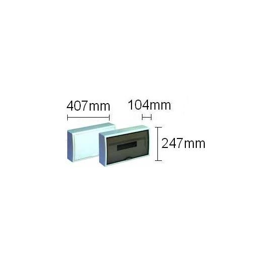 Caja automaticos superficie 18 elementos puerta opaca Solera 8704