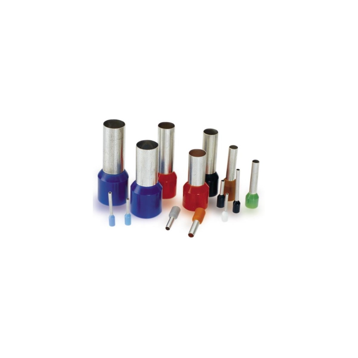 100 Punteras cable 1.5mm negras