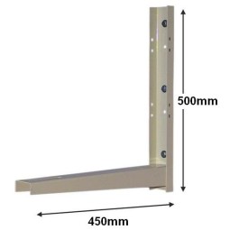 Juego 2 soportes pared AA 500x450x2 Agfri C-46