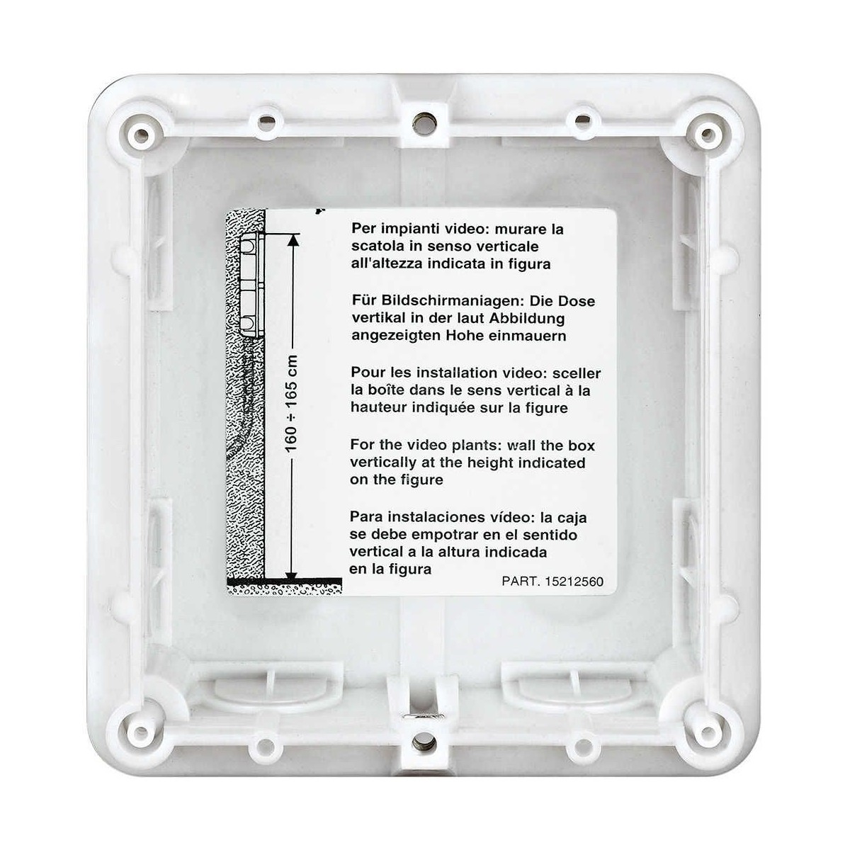 Caja de empotrar 1 modulo Bticino 350010