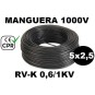 Manguera 1000v 5x2.5mm2 flexible pvc RV-K 0.6/1KV CE CPR 100 Metros