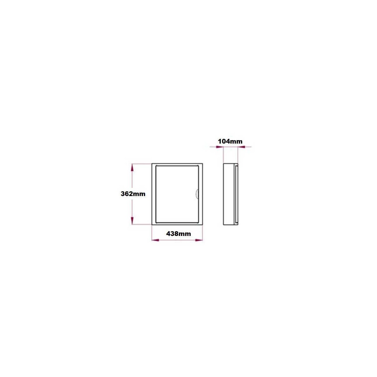Caja automaticos superficie 28 elementos puerta opaca Solera 5281