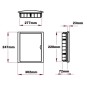 Caja automaticos empotrar 12 elementos puerta opaca Solera 8688