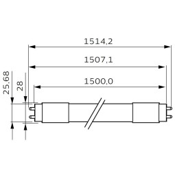 10 Tubos Led 1500mm 6500K Blanco Frio T8 G13 Philips CorePro LEDtube 20W/865