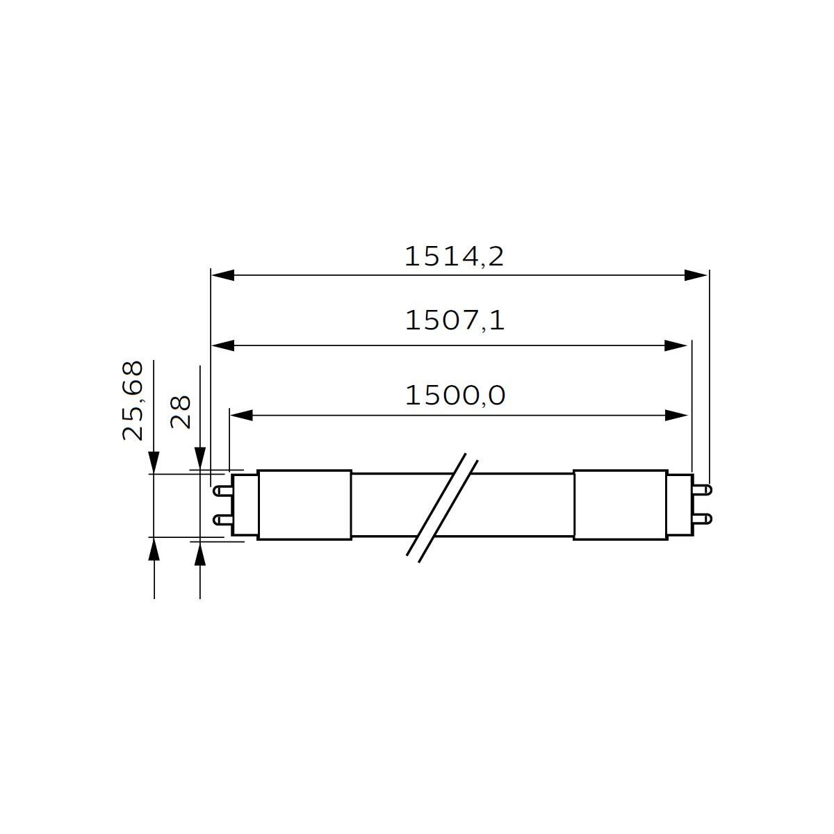 10 Tubos Led 1500mm 6500K Blanco Frio T8 G13 Philips CorePro LEDtube 20W/865