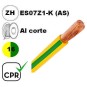 Cable flexible 1x16mm2 tierra libre halogenos 750v CE CPR Al Corte