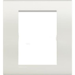 Placa 3+3 modulos blanca Bticino LNA4826BI